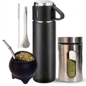 Kit de Mate Completo Mate Silicona Negro