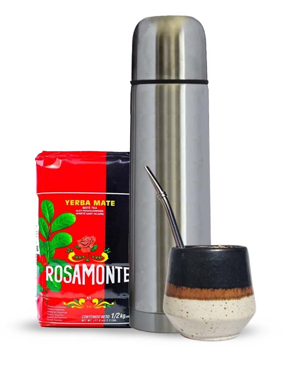 mate ceramico yerba mate termo acero inoxidable