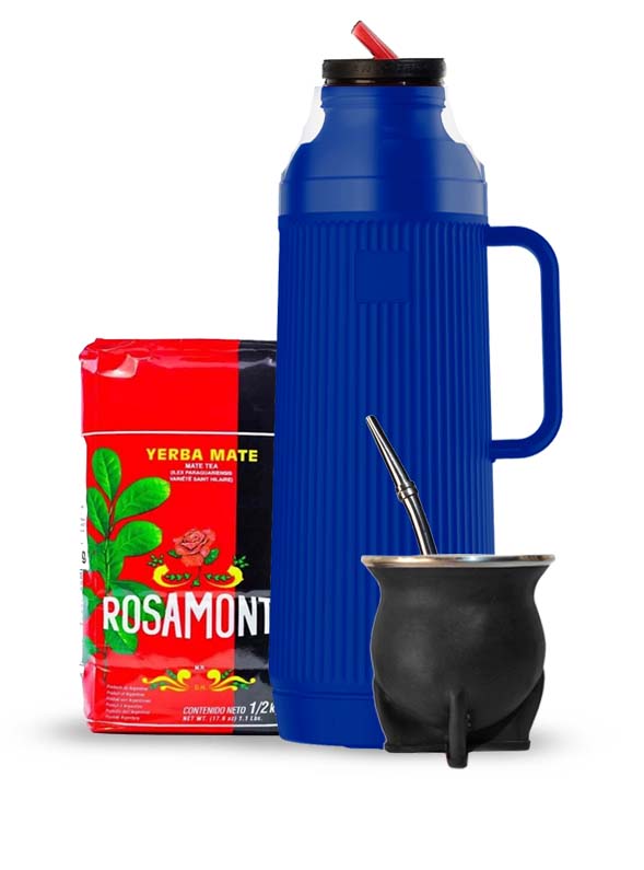 Termo termolar mundial azul con mate camionero negro