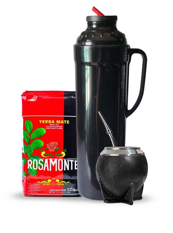 mate torpedo uruguayo negro termo termolar versatile negro