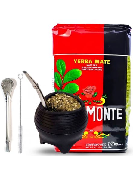 pack para yerba mate argentinan silicona negra