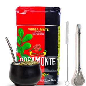 Yerba Mate Rosamonte y Mate Negro Ceramica