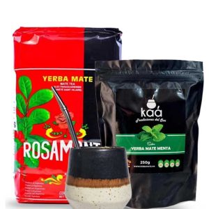 yerba sabor menta yerba rosamonte mate ceramica chocolate