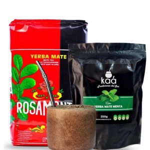 yerba sabor menta yerba rosamonte mate ceramica oscuro