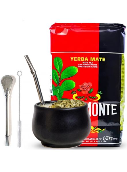 Yerba Mate Rosamonte y Mate Green Ceramica